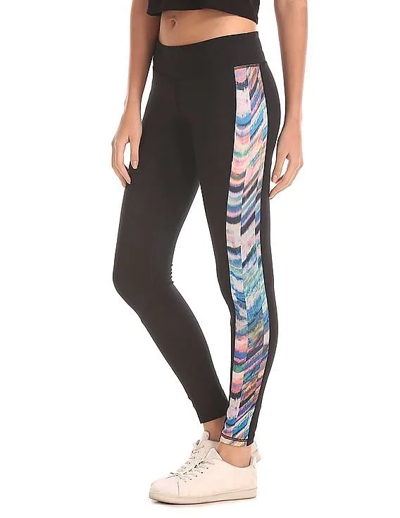 Aeropostale Contrast Panel Active Leggings