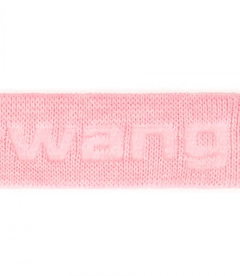 ALEXANDERWANG.TLOGO HEADBAND IN COMPACT DEBOSS