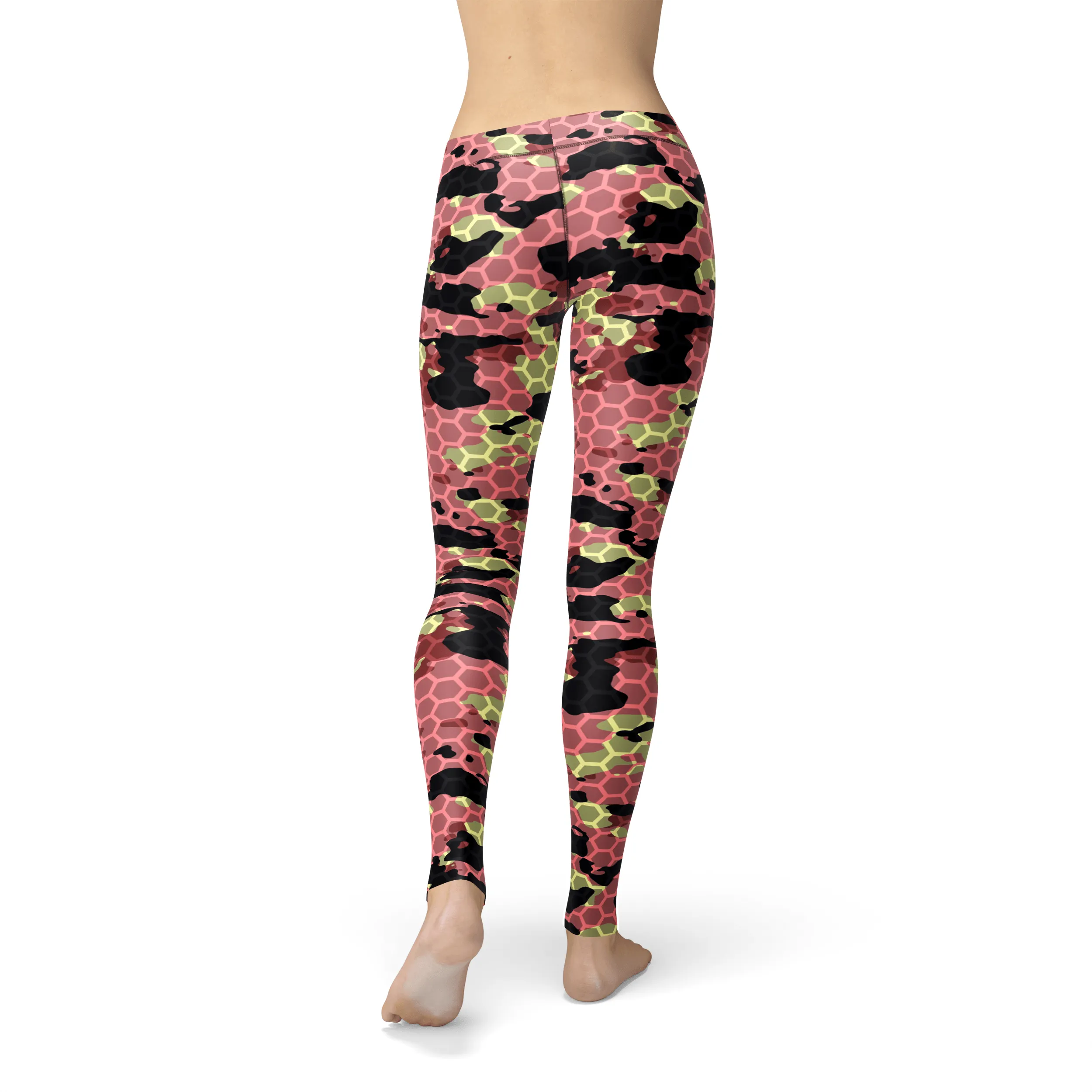 Avery Pink Stone Camo Leggings