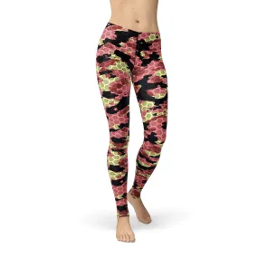 Avery Pink Stone Camo Leggings