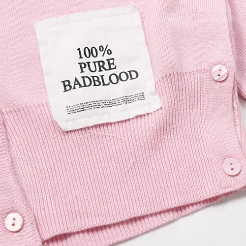 BADBLOOD  |Casual Style Street Style Long Sleeves Elegant Style Logo