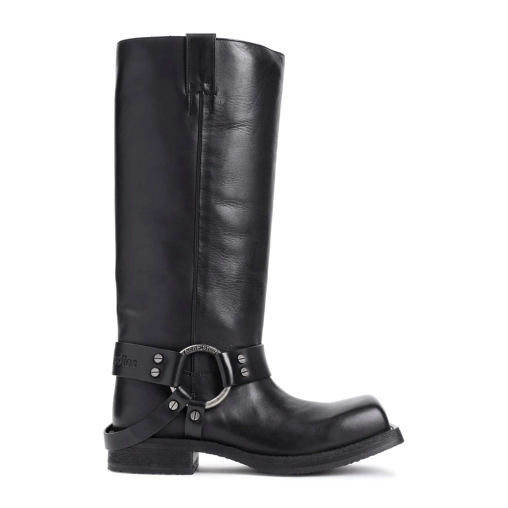 Black Calf Leather Boots