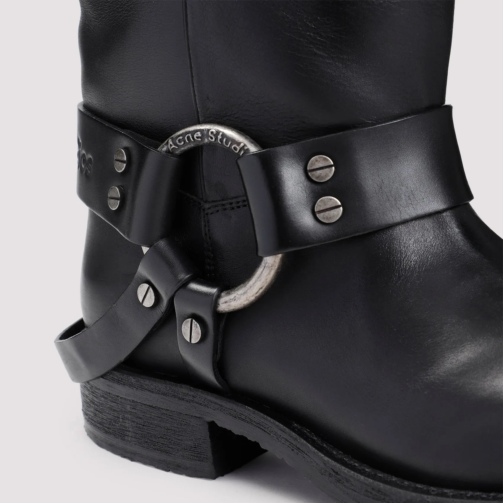 Black Calf Leather Boots