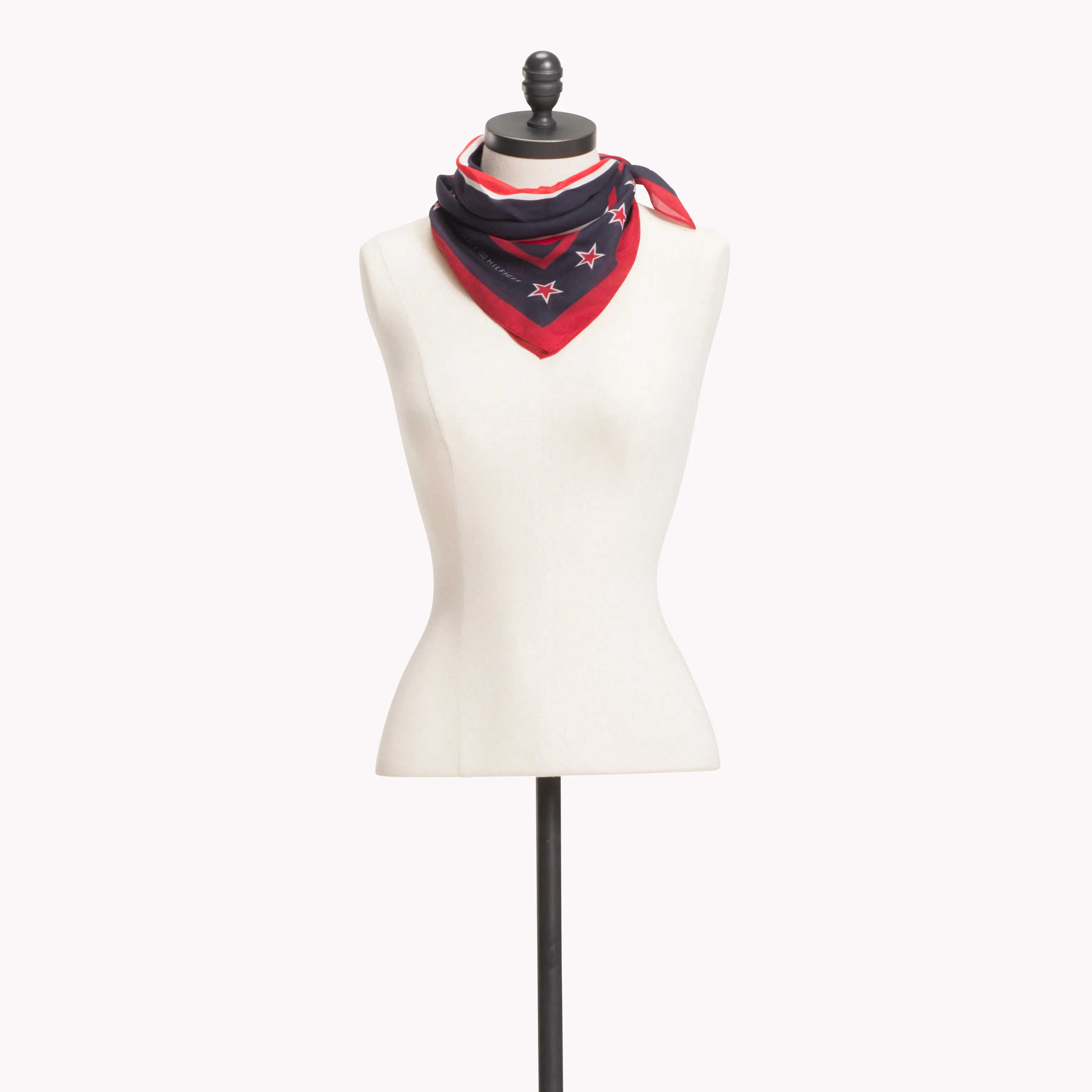 Black Regimental Stripes And Stars Print Bandana | Hats & Scarves | Tommy Hilfiger