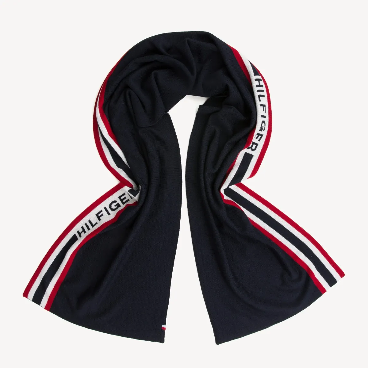 Blue Logo Wool Blend Scarf | Hats & Scarves | Tommy Hilfiger