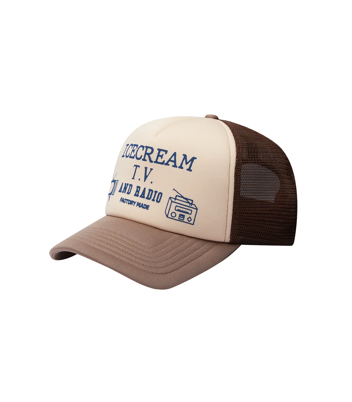 BROADCAST TRUCKER CAP - BROWN