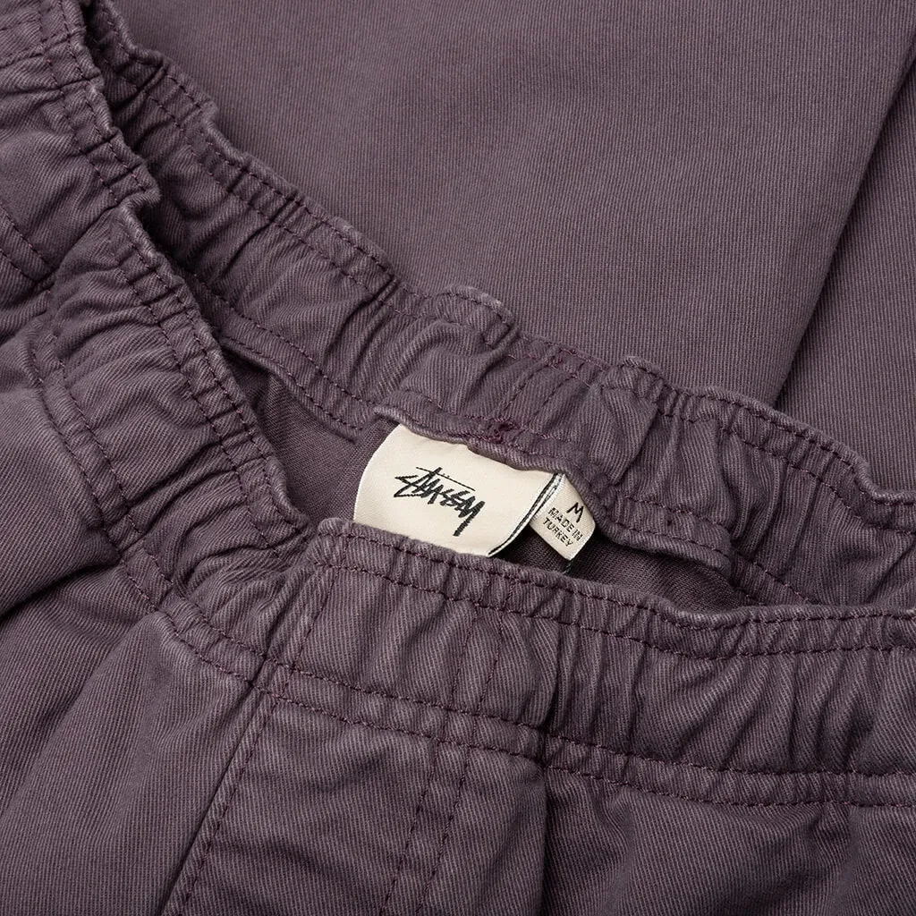 Brushed Beach Pant - Wine