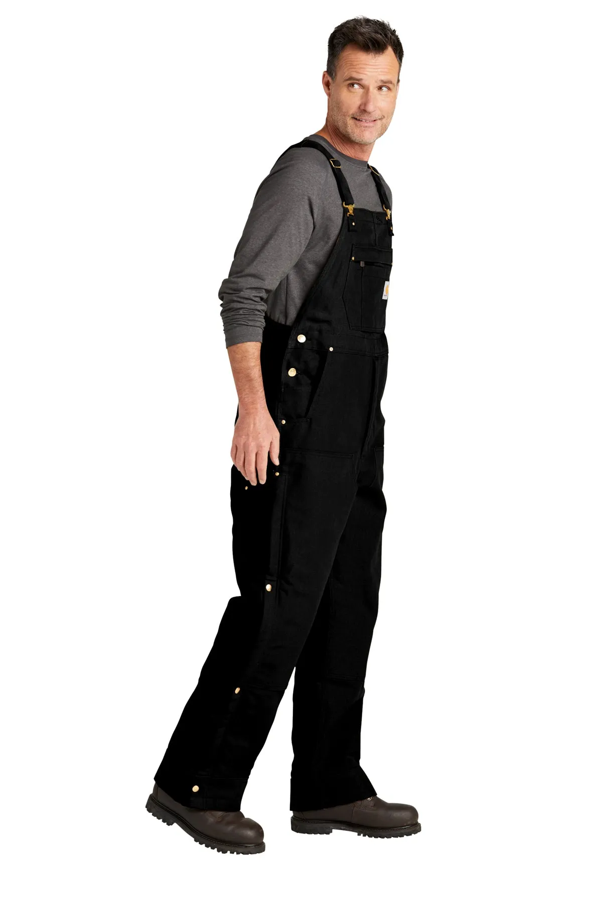 Carhartt Short Firm Duck Insulated Bib Overalls