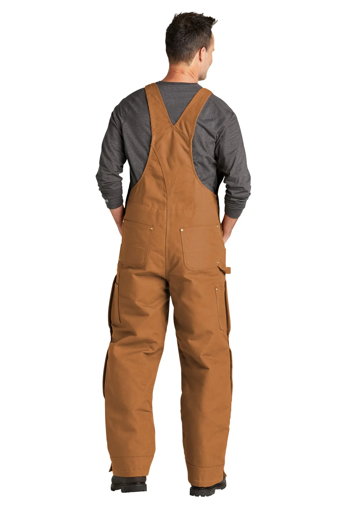 Carhartt Short Firm Duck Insulated Bib Overalls