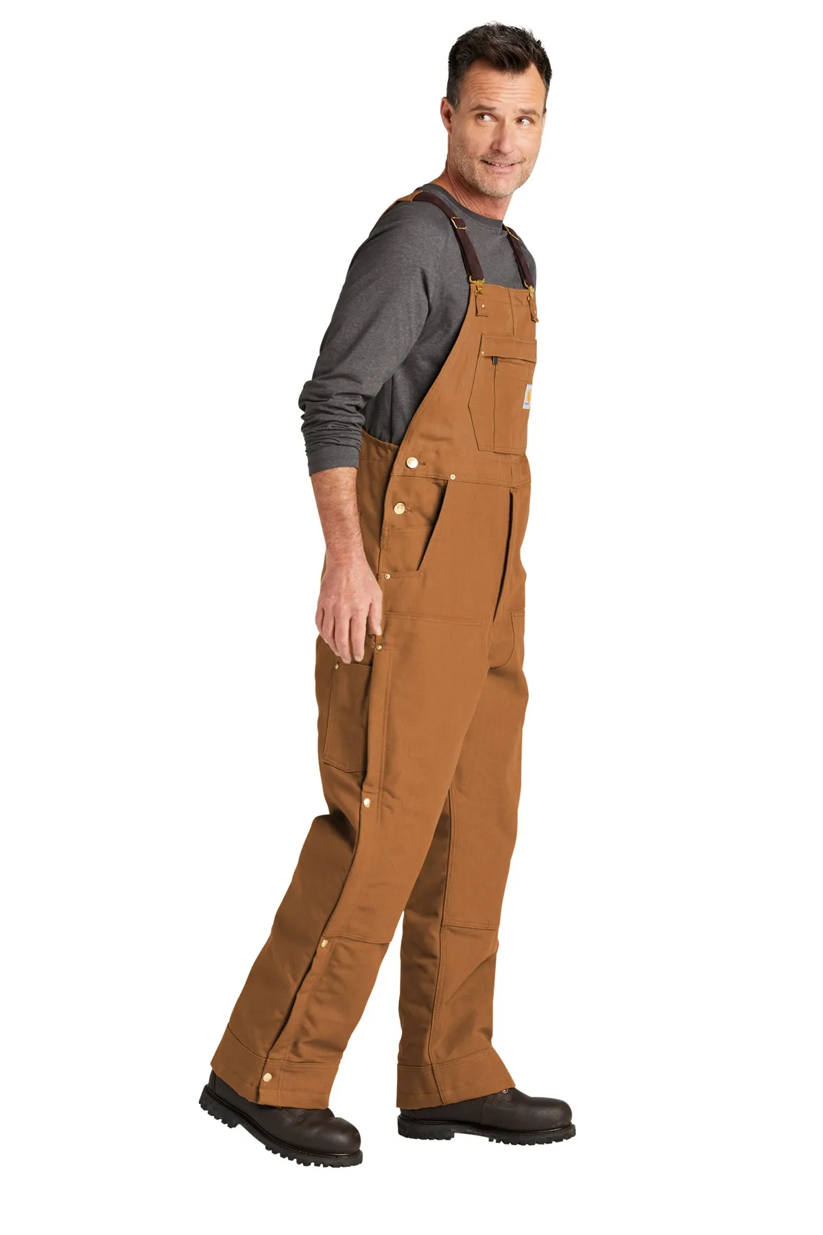 Carhartt Short Firm Duck Insulated Bib Overalls