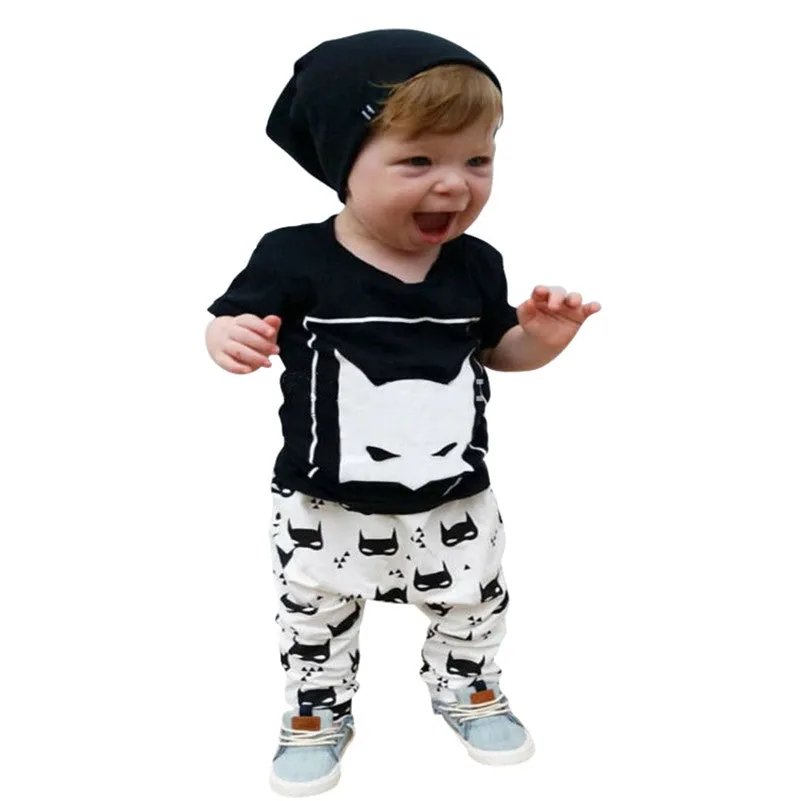 Fashion Lovely Baby Clothing Set Character Cotton Baby Boy Clothes Kids (PantsT-shirt) Boy Clothes Sets SM6