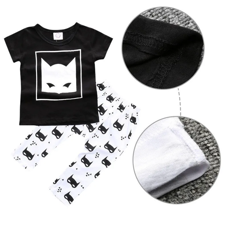 Fashion Lovely Baby Clothing Set Character Cotton Baby Boy Clothes Kids (PantsT-shirt) Boy Clothes Sets SM6