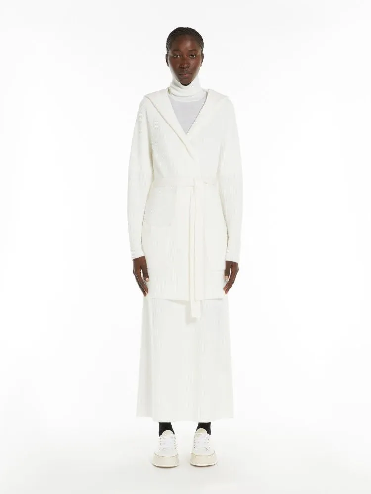 FINEZZA KNITTED COAT-JACKET WHITE