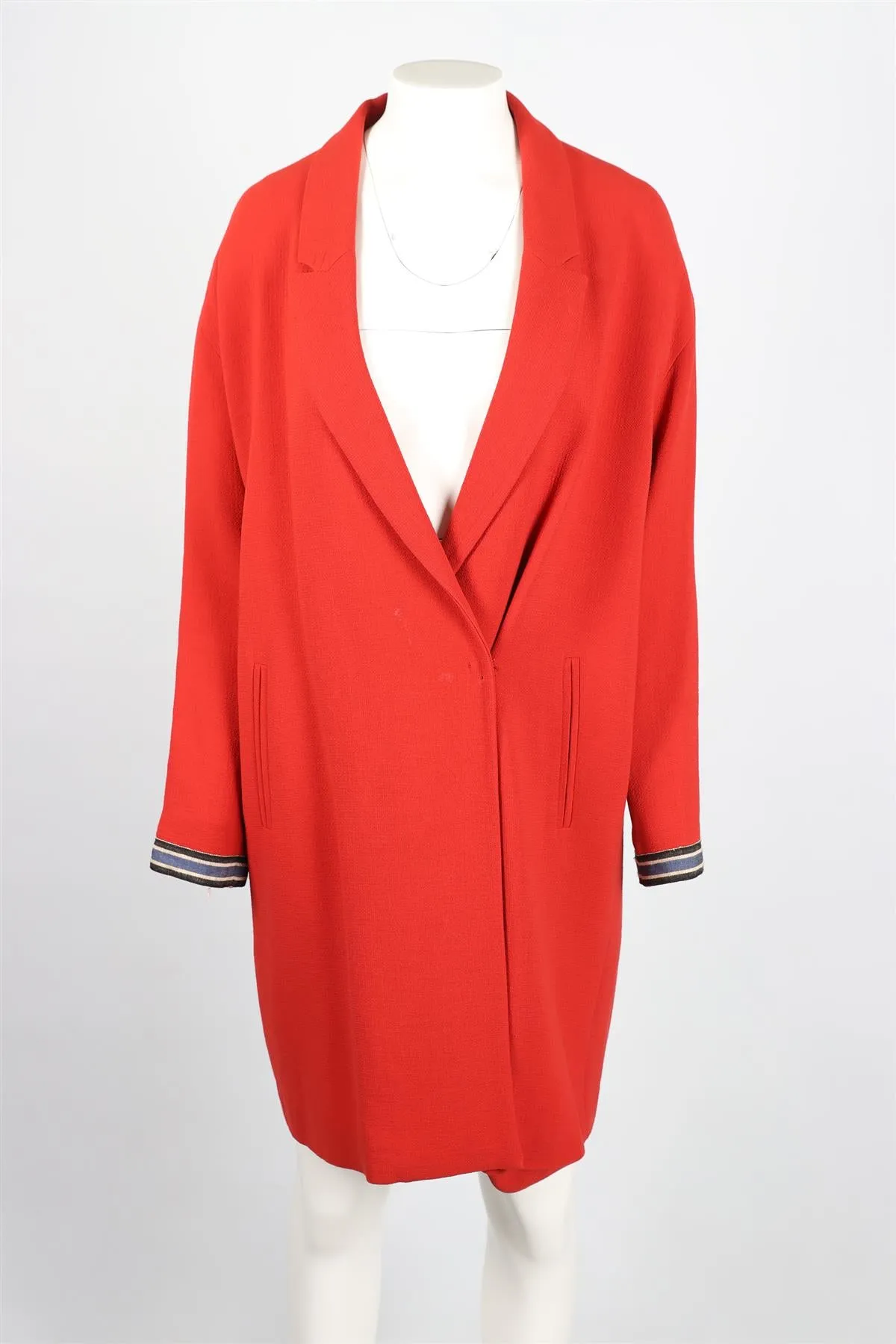 FORTE FORTE WOOL RED COAT UK 10