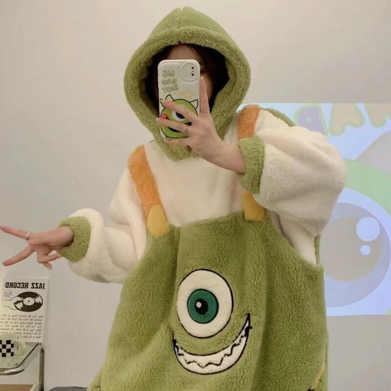 Fuzzy Coat Mike Wazowski Pajamas