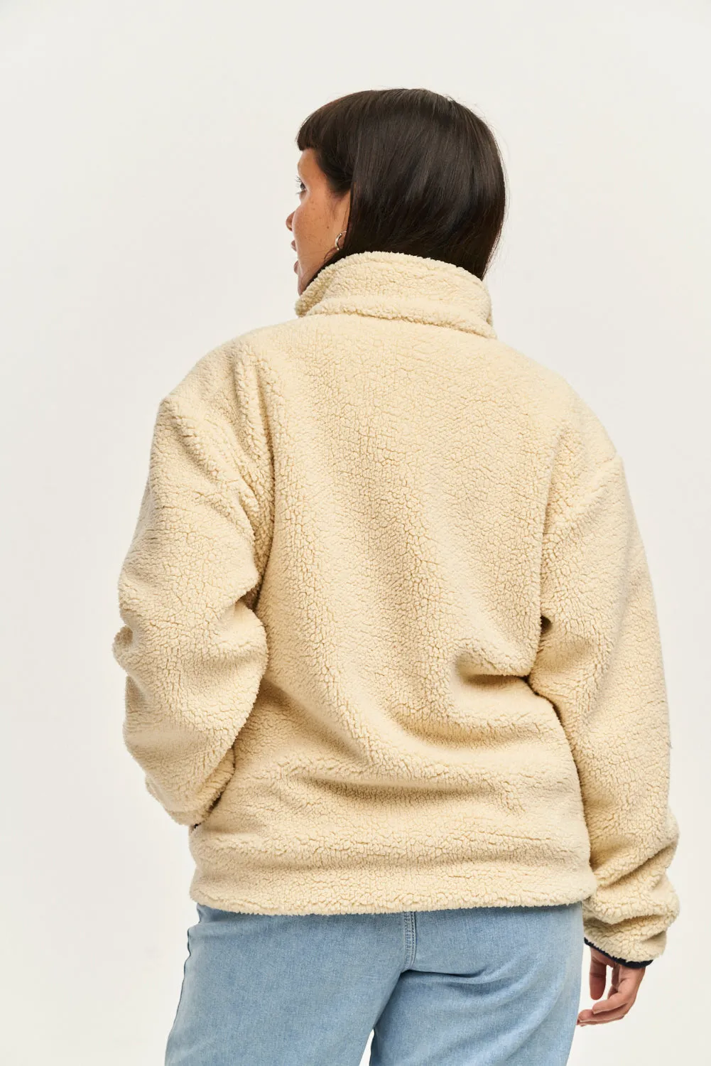 Harper - Fleece Jacket in Cream