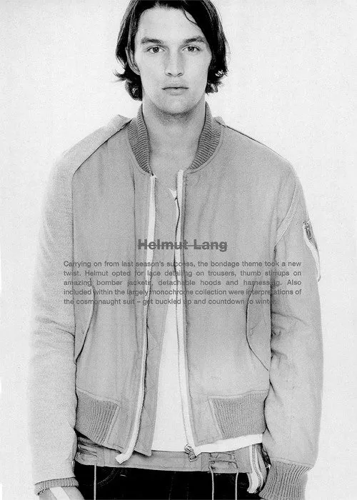 Helmut Lang AW03 Bondage MA-1 Bomber & Sleeve