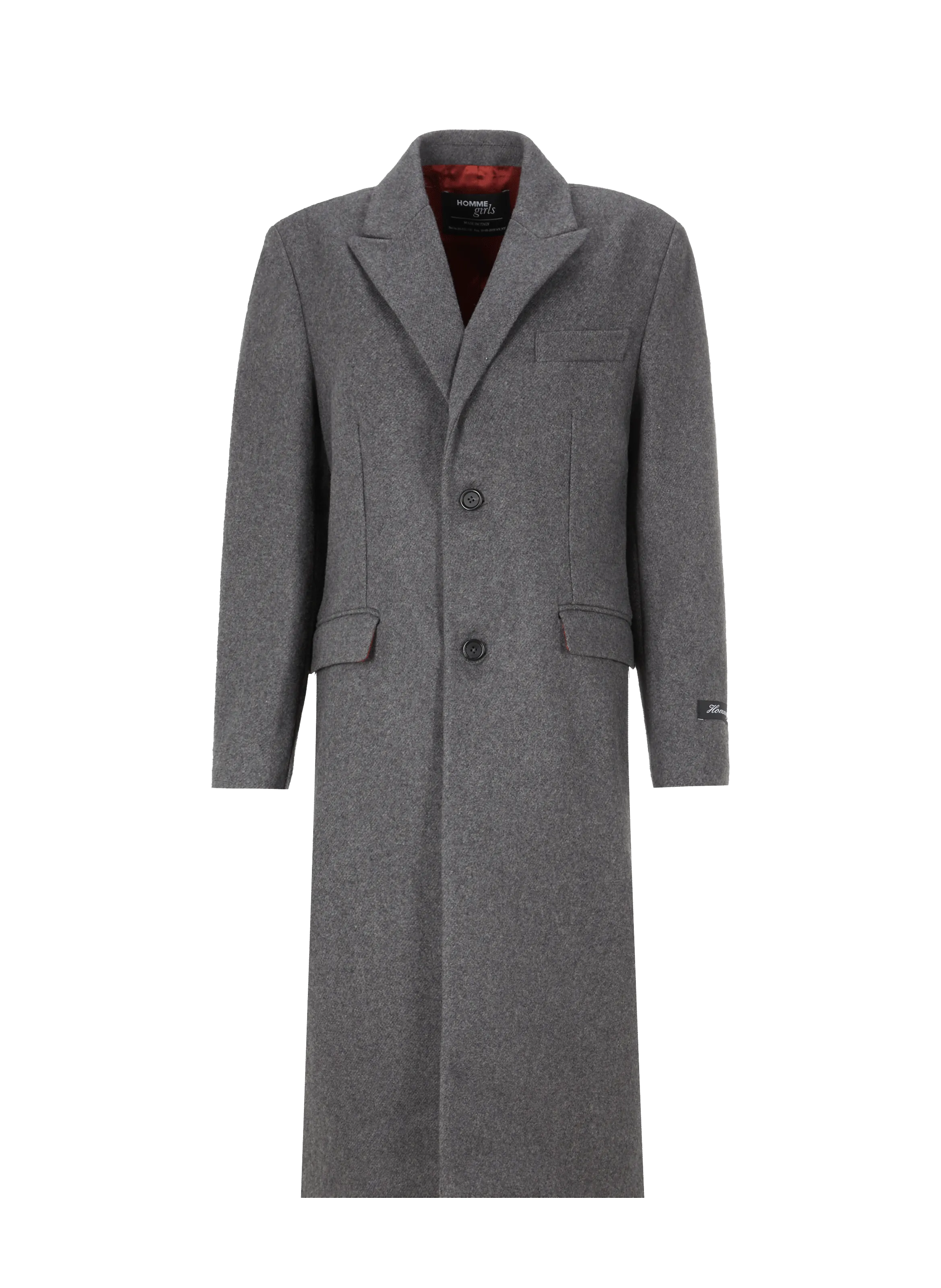 HOMMEGIRLS  Wool-blend coat - Grey