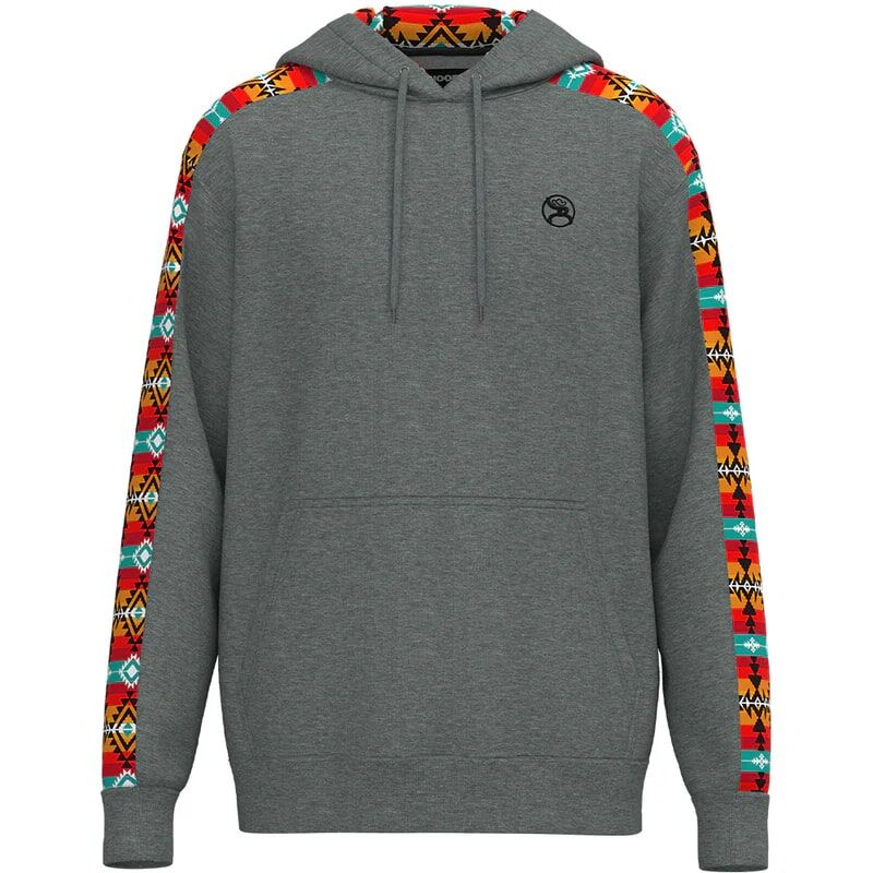 Hooey Men's Canyon Aztec Roughy Hoody in Grey