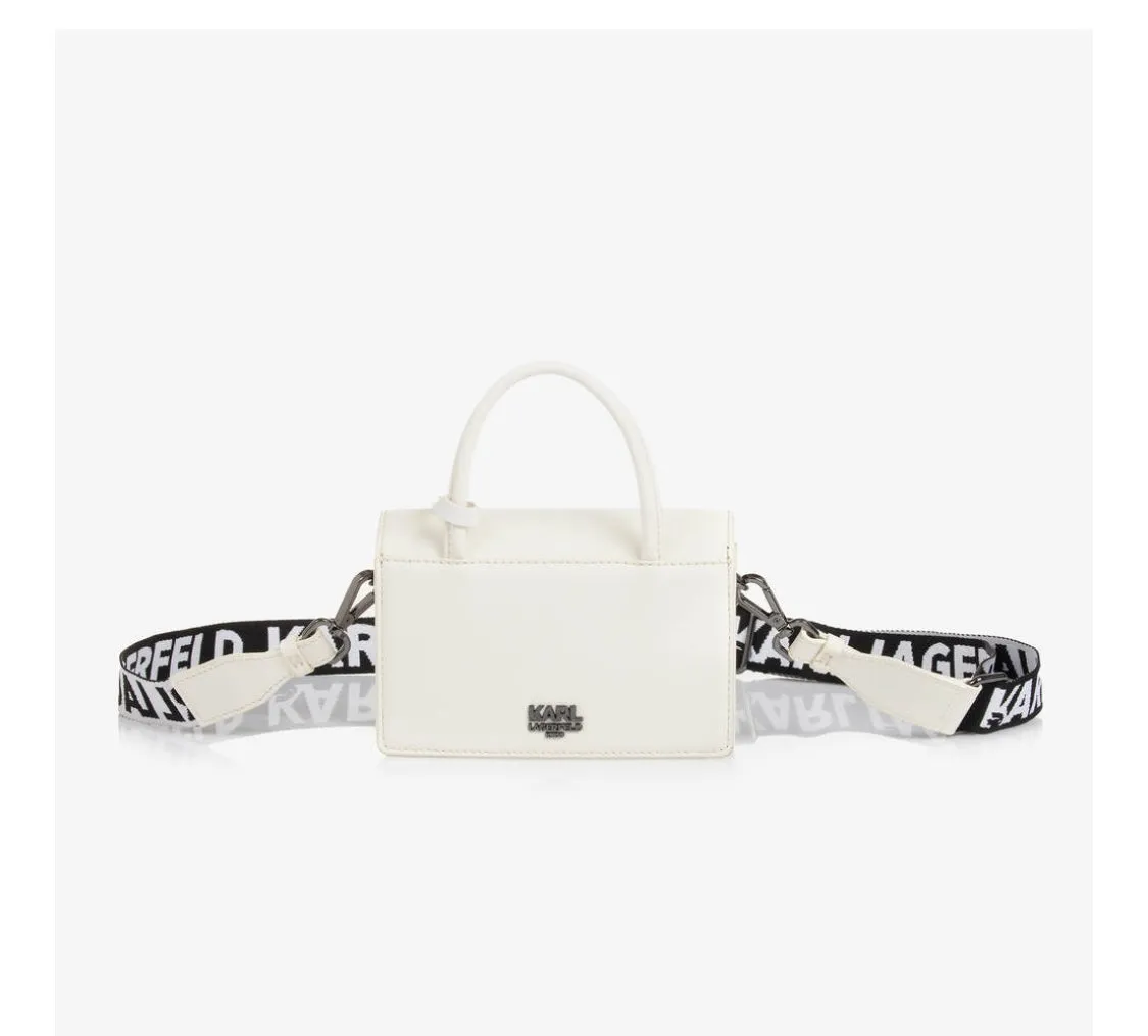 Karl Lagerfeld Embossed Logo Shoulder Bag