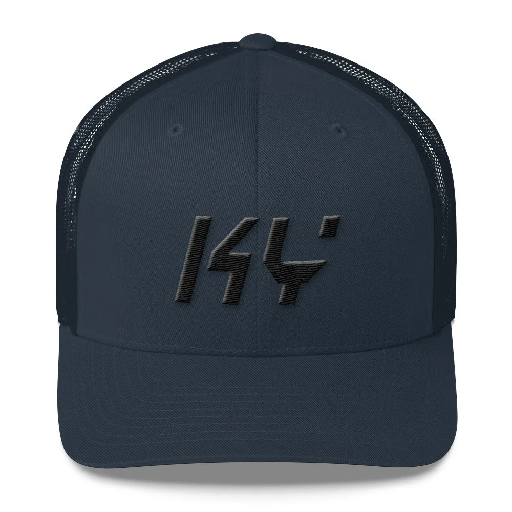 Kentucky - Mesh Back Trucker Cap - Black Embroidery - KY - Many Hat Color Options Available