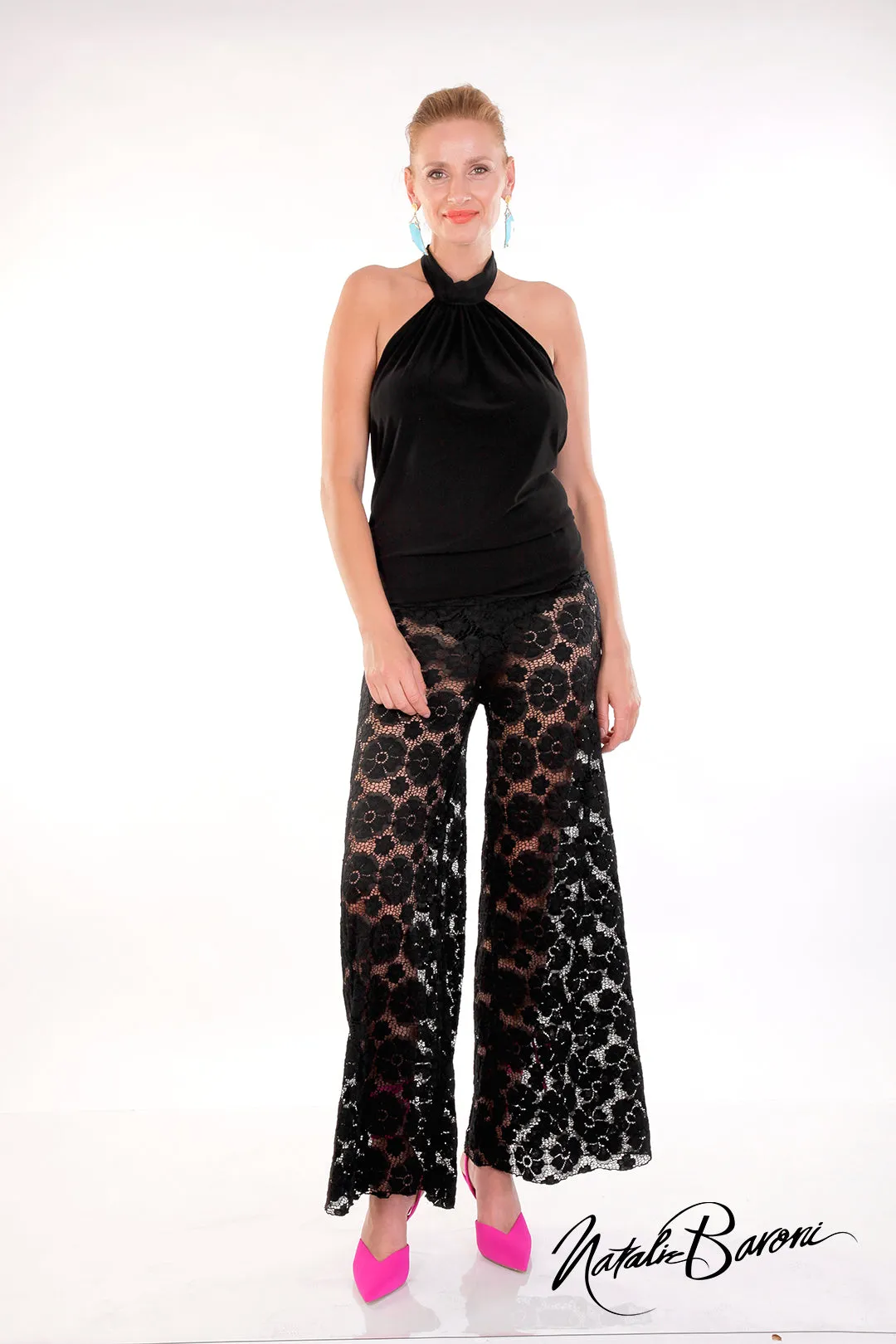 Lace Palazzo Pant - Burano