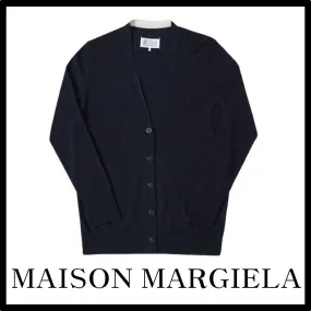 Maison Margiela  |Unisex Street Style Logo Cardigans