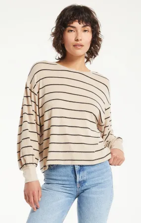 Mira Striped Marled Top