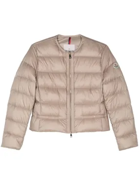 MONCLER Elegant Wool Mini Jacket with Nylon Lining