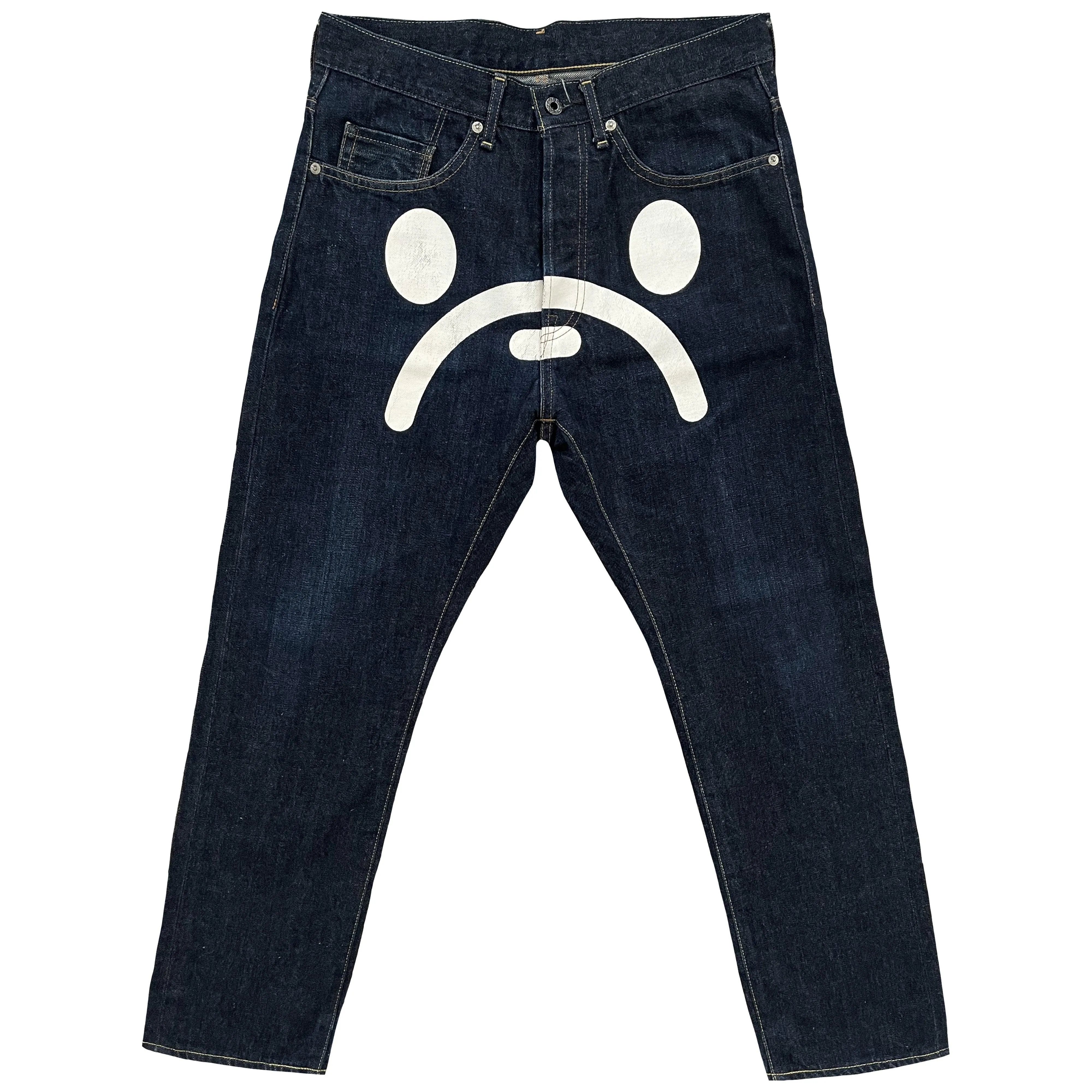 OG Bape Sad Face Jeans