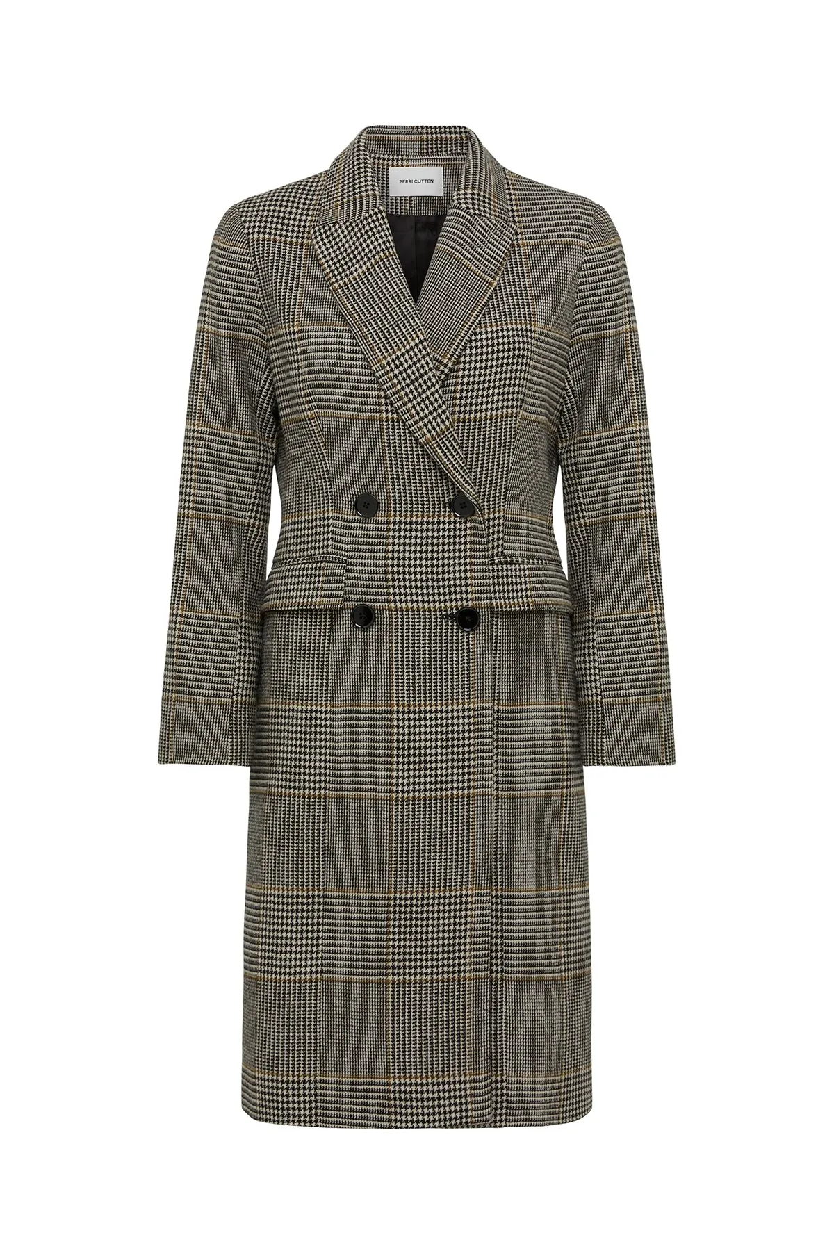 Princeton Longline Coat - Chocolate/Check