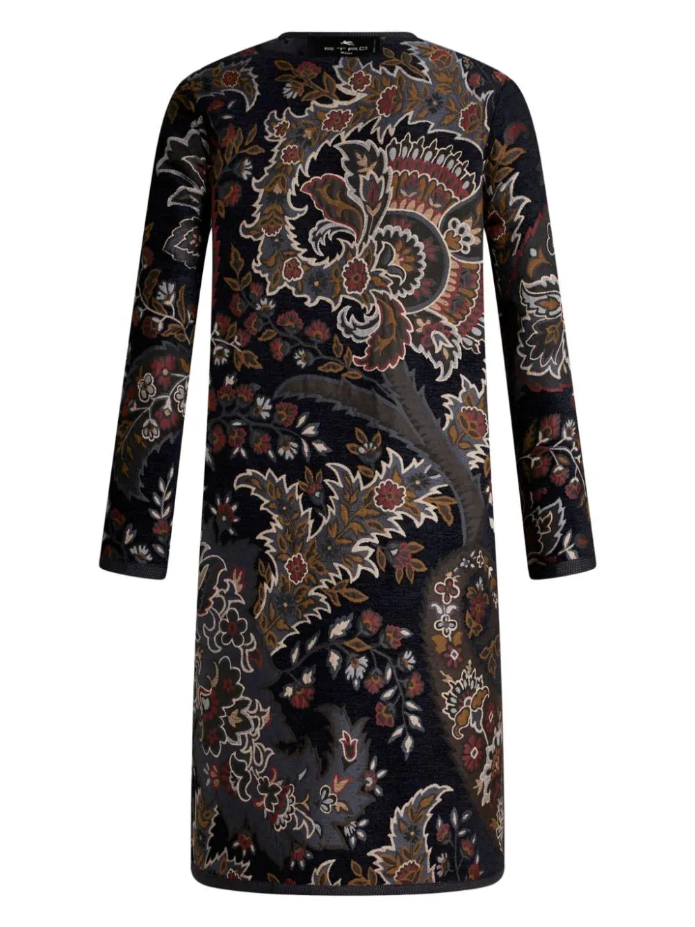 Reversible coat with paisley print