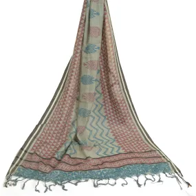 Sanskriti Vintage Long Dupatta Stole Pure Cotton Hand-Block Printed Soft Scarves