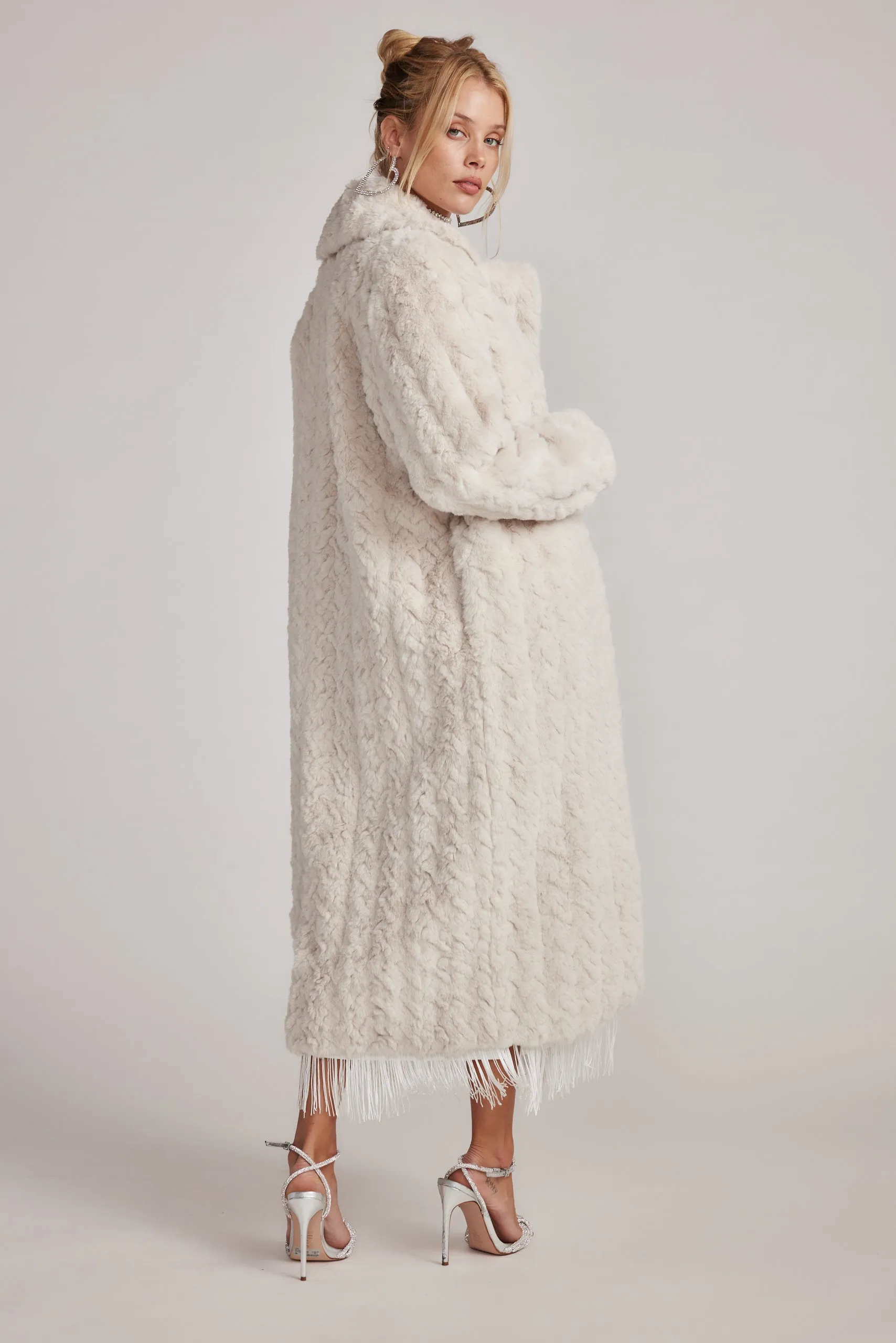 Sasha Cream Floor Length Coat