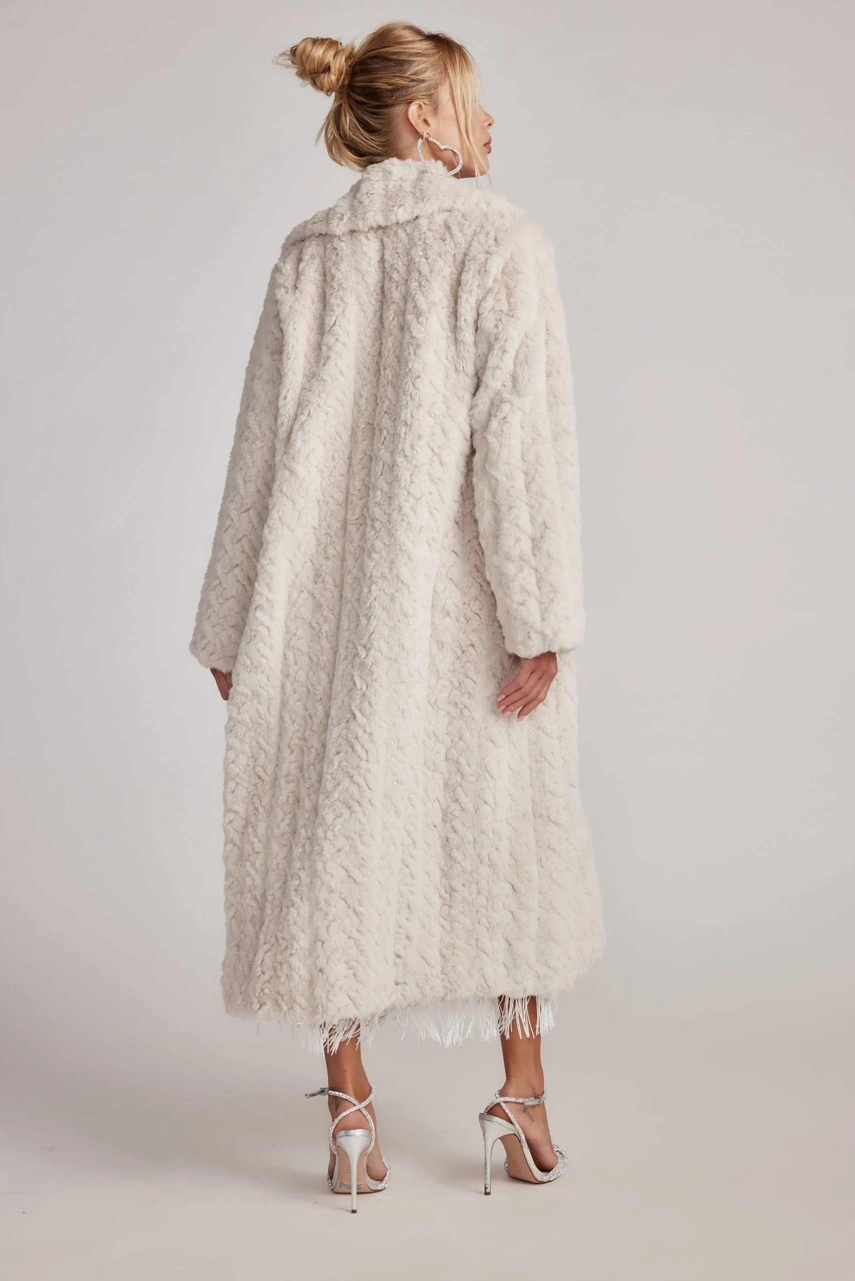 Sasha Cream Floor Length Coat