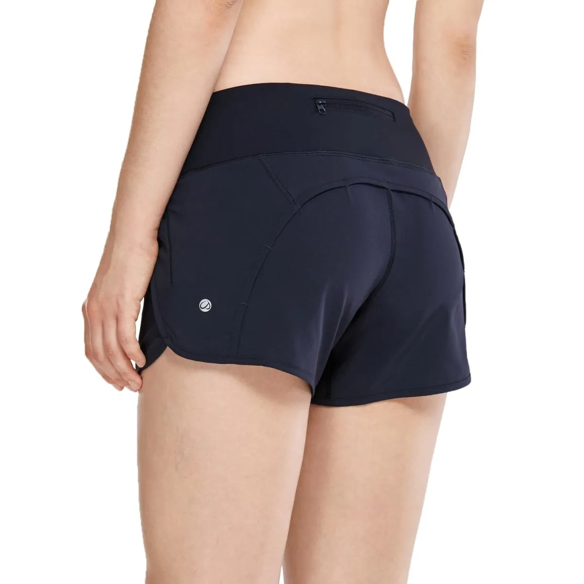 Shorts de sport pour femme avec poche à fermeture éclair CRZ Yoga - R403