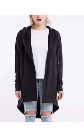 Silent Theory Ashleigh Hooded Cardigan Black Preorder early February