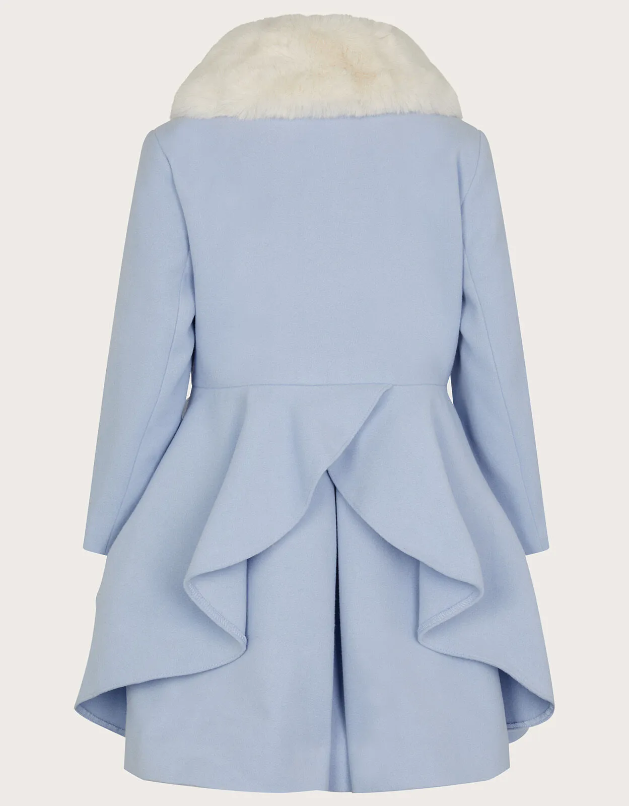 Skirted Twirl Smart Coat Blue