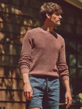 Sunwashed Crewneck Sweater - Plum Wine