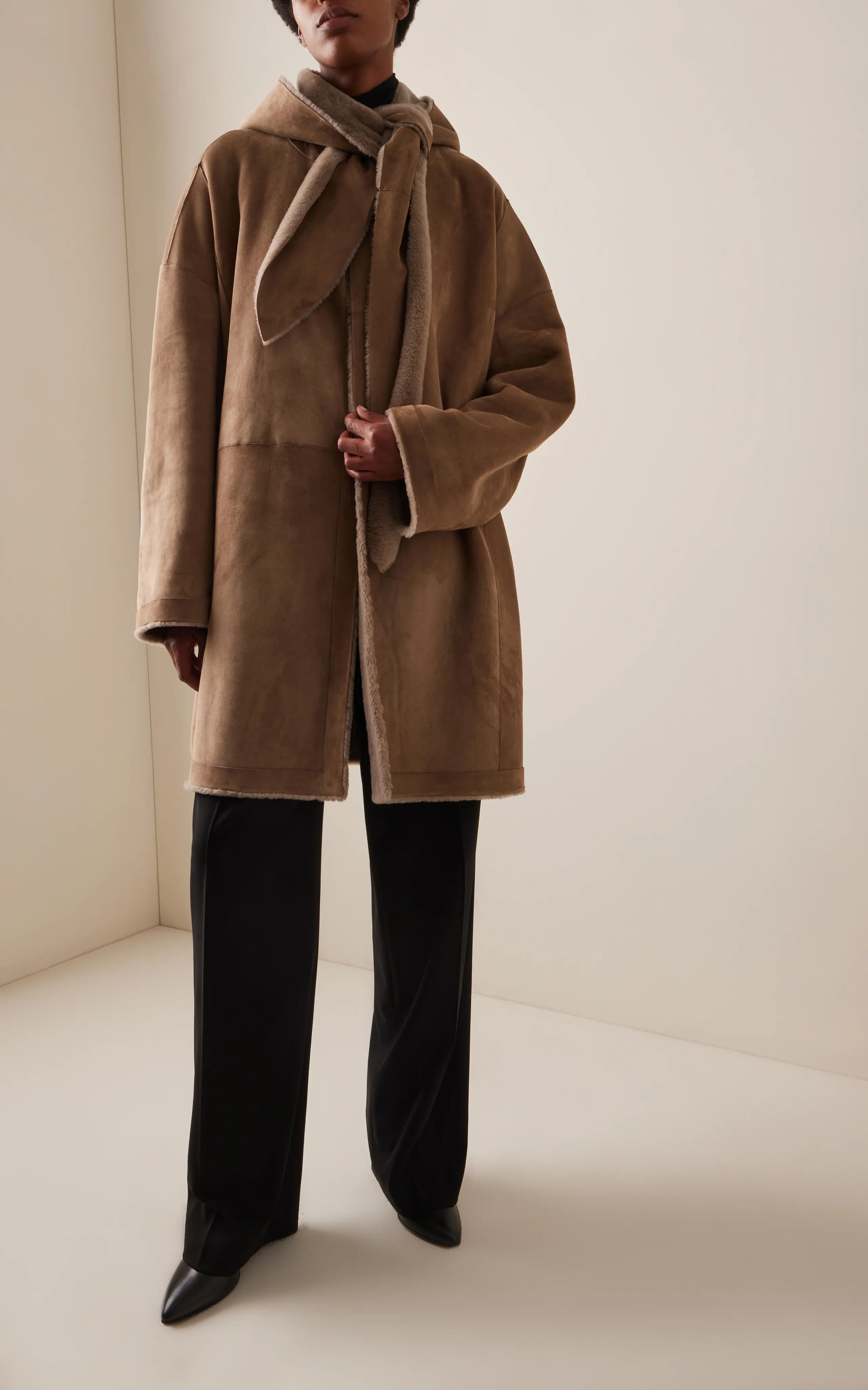 The Row Parnasse Suede Coat