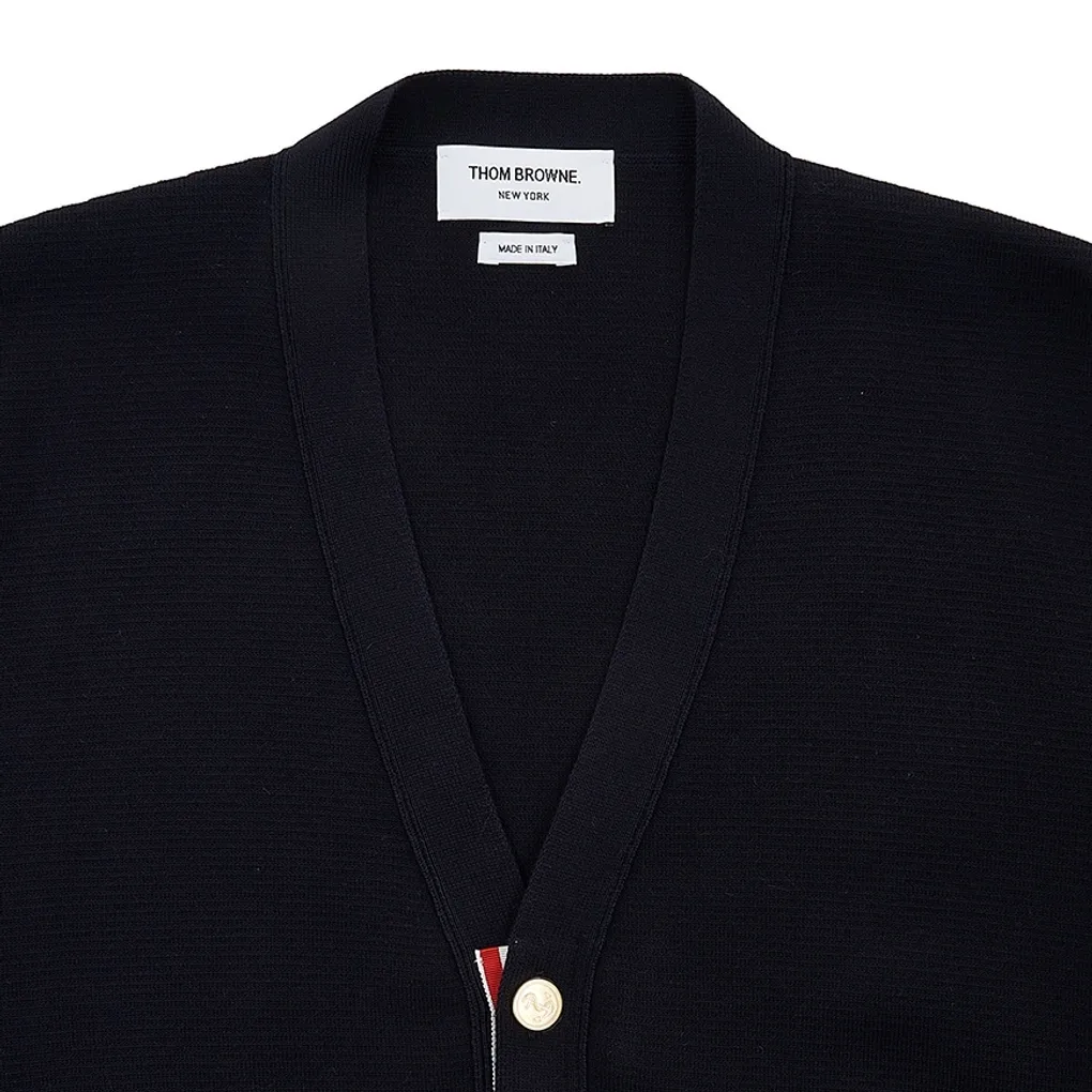 THOM BROWNE  |Unisex Street Style Plain Logo Designers Cardigans