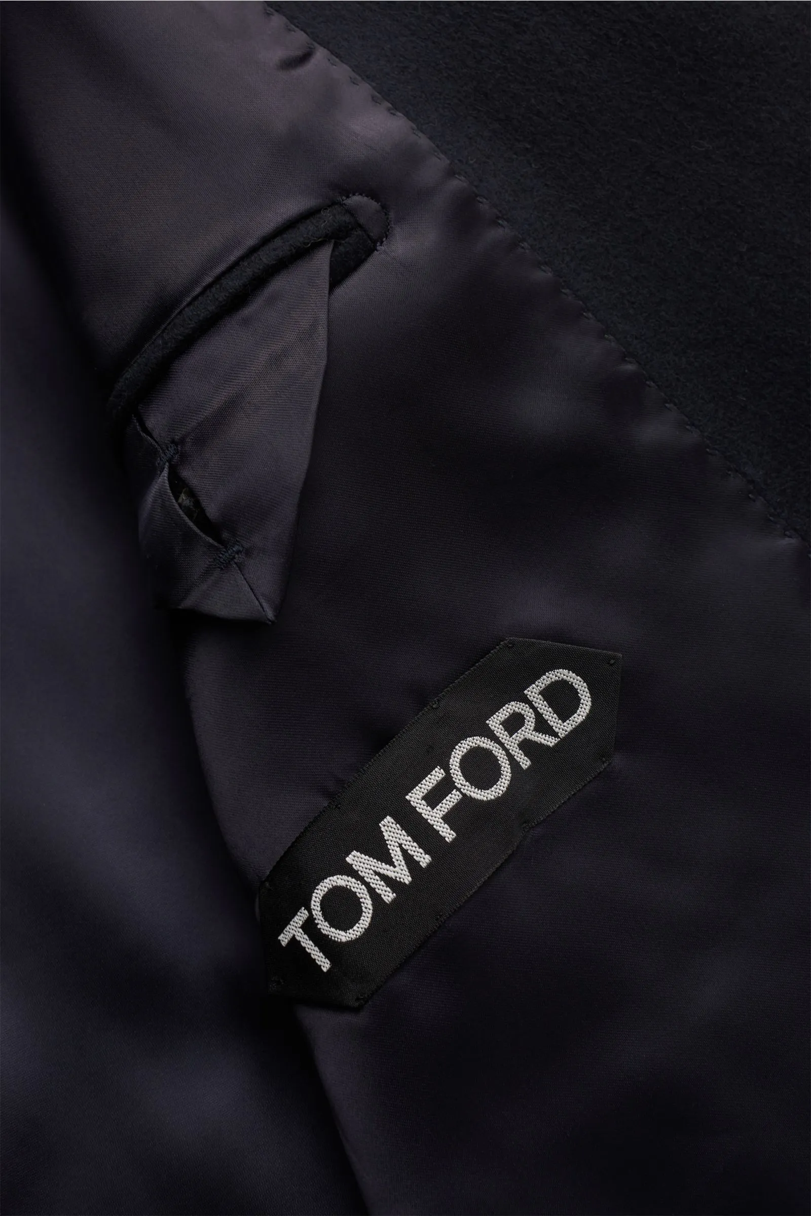 TOM FORD cashmere coat navy