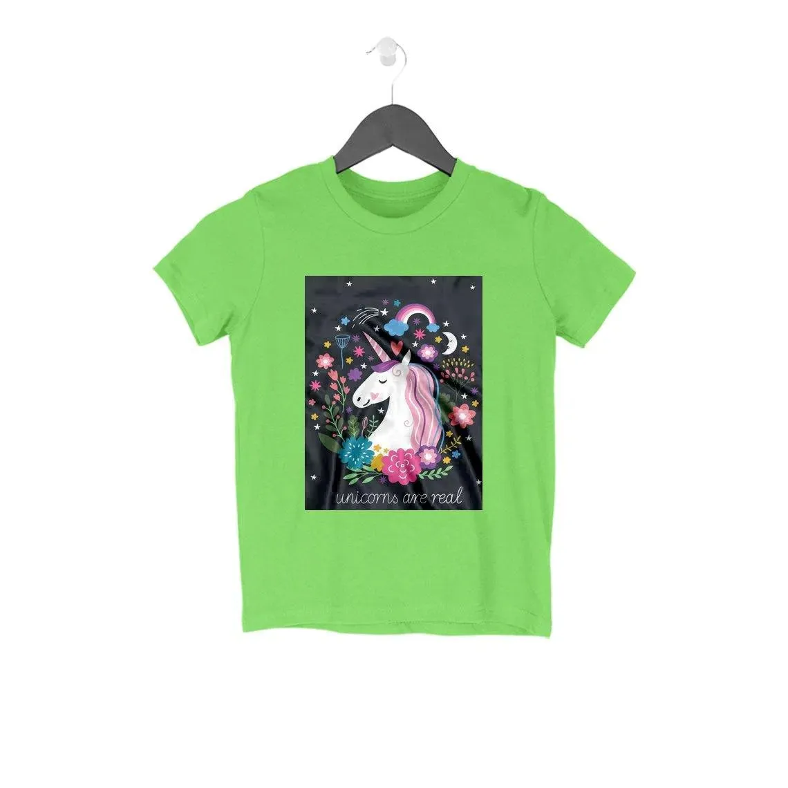 Unicorns Are Real Cotton Tshirt for Girls