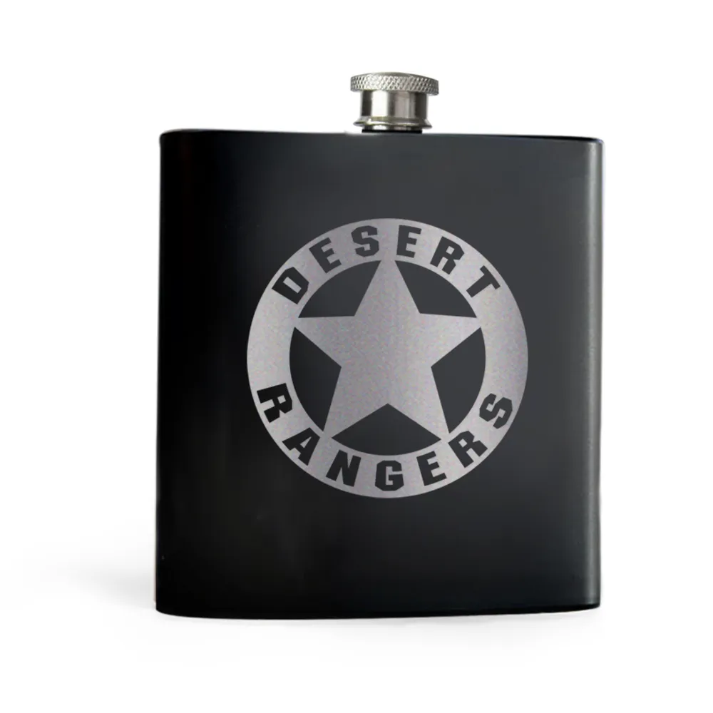 Wasteland 3 Desert Rangers Laser Engraved Flask