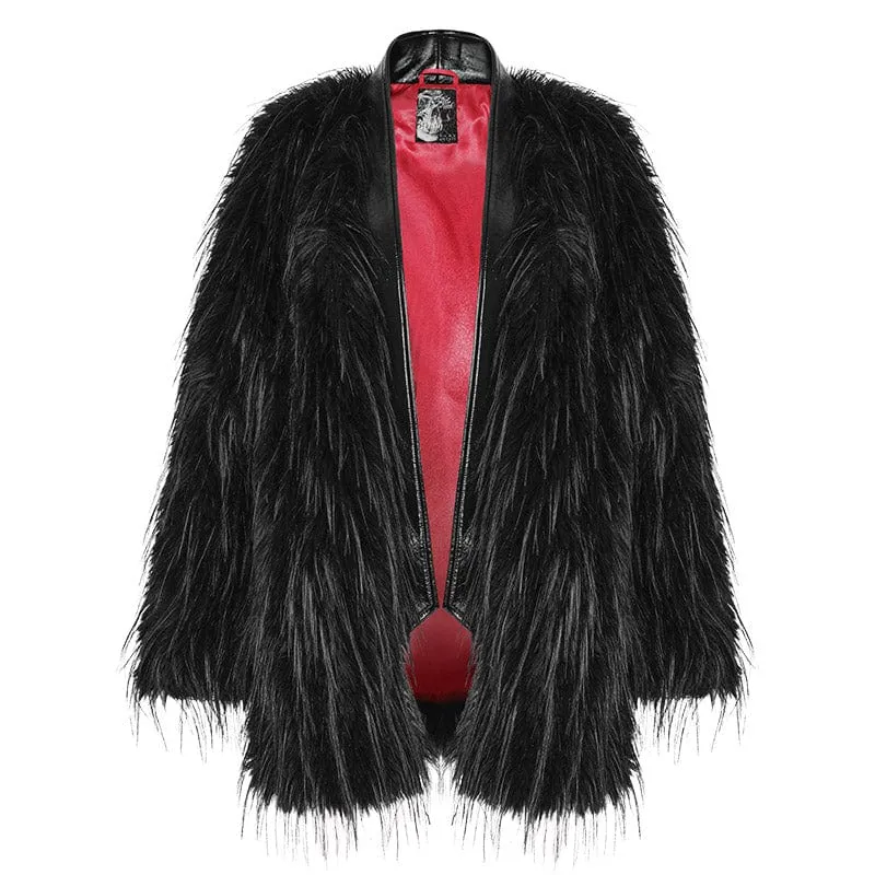 Women's Gothic Faux Fur Coat