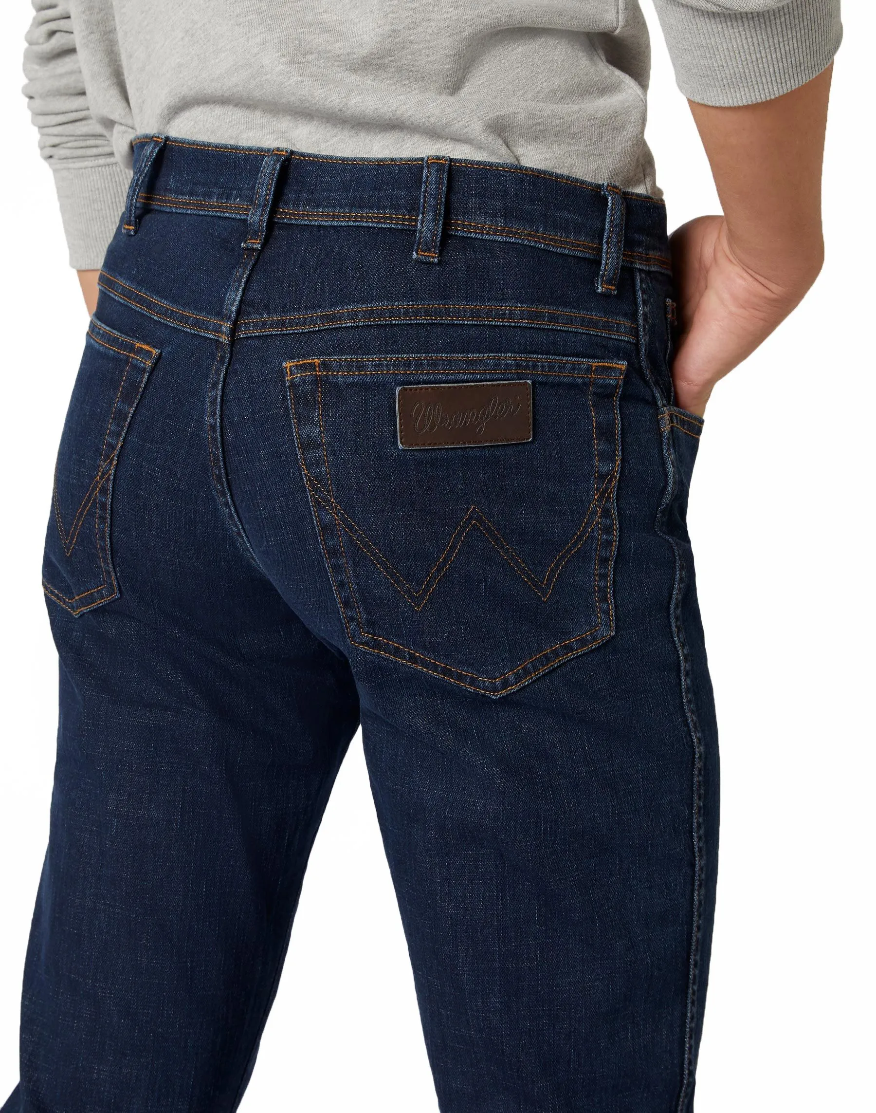 Wrangler Texas Slim Stretch Denim Jeans Cross Game